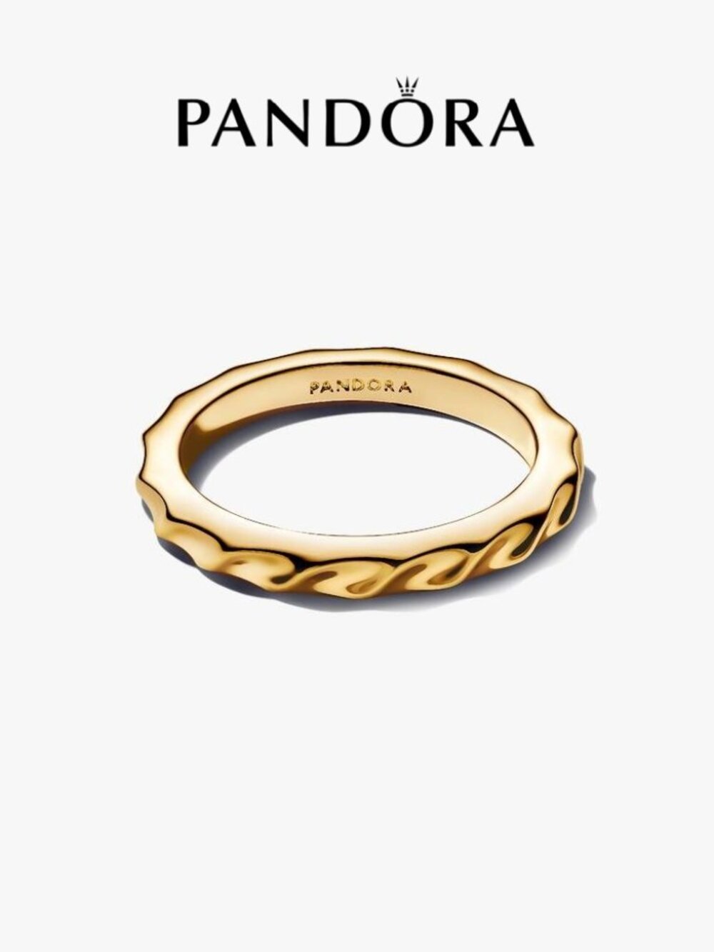 Pandora Rippled Band Ring - Picture 2 of 4